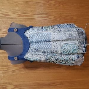 Be Yourself - Denim Trim Tank - Ladies Medium